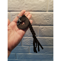 Tassenhanger zwart rond ster